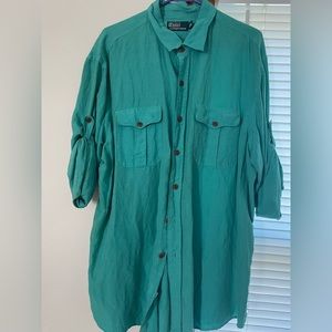 Men’s Polo Ralph Lauren Linen shirt. Size XXL